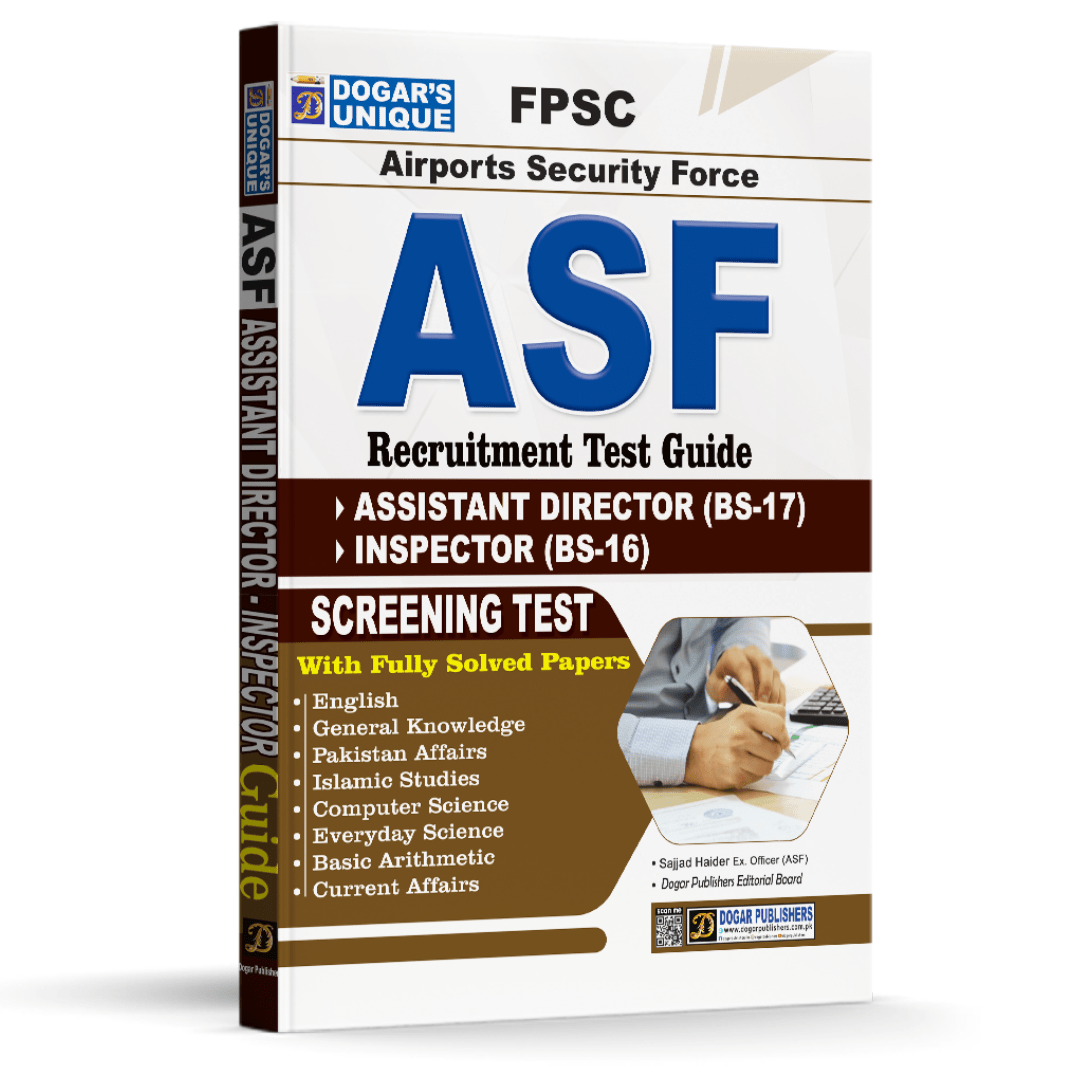 ASF Recruitment Test Guide | Assistant Director (BS-17) & Inspector (BS-16) | Screening Test | Sajjad Haider