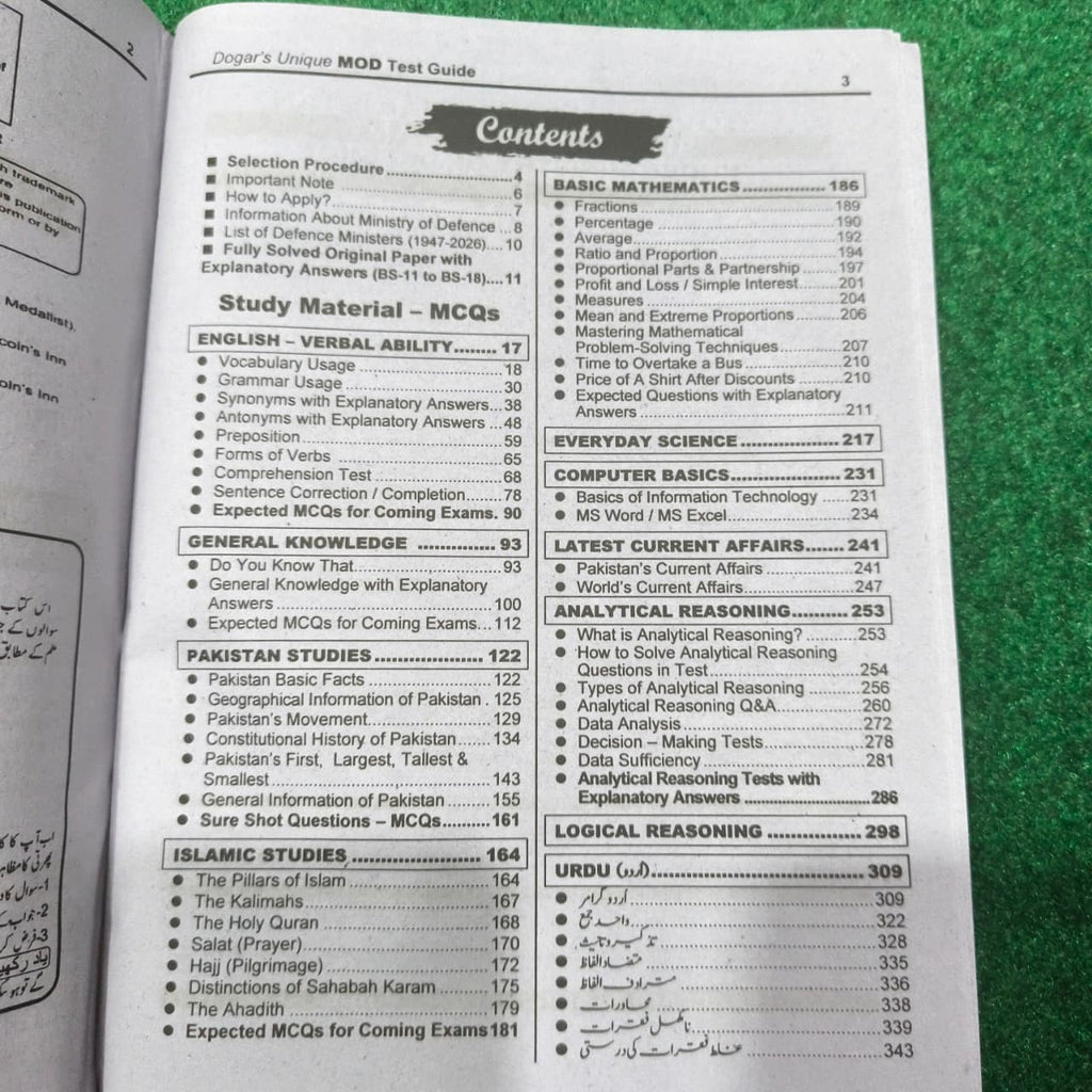 MOD Sub-Inspectors’ Test Guide – Latest Edition by Irshad Ali Khan (Ex-Group Officer, Ministry of Defence)