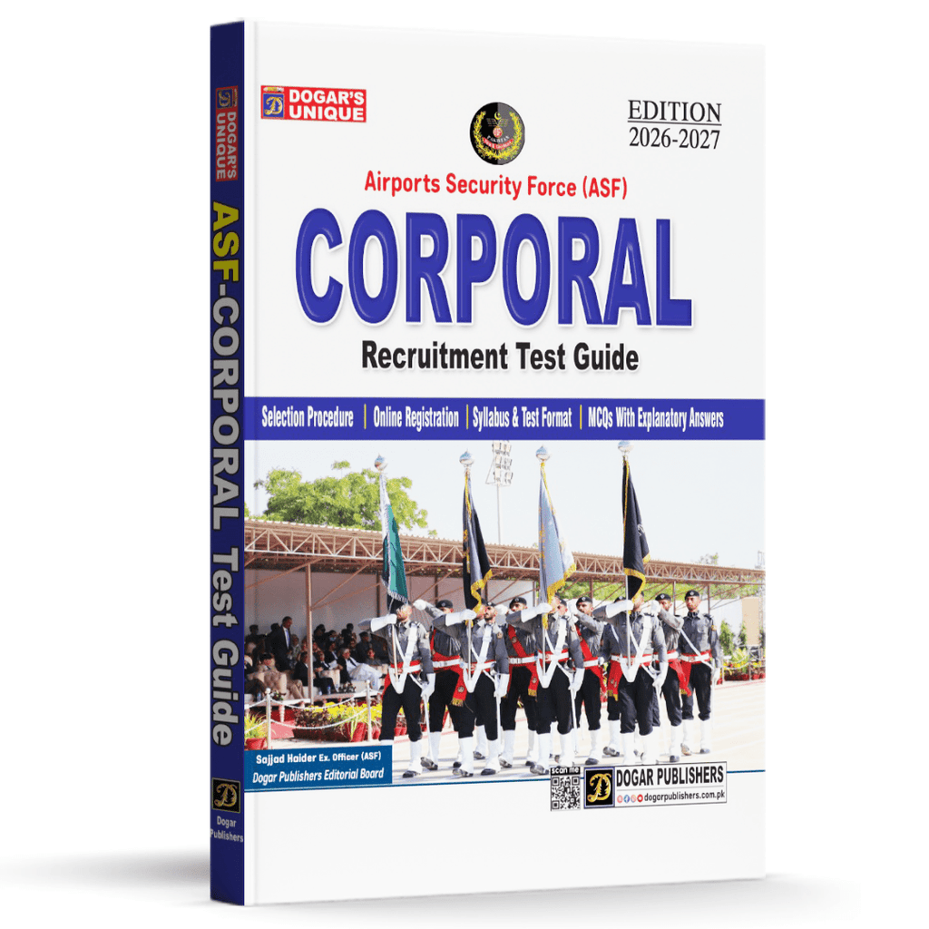 ASF Corporal Recruitment Test Guide | Edition 2026–2027 | Dogar Publishers