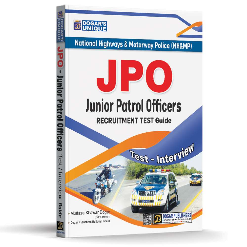 JPO Junior Patrol Officers Recruitment Test Guide | Test & Interview | Murtaza Khawar Dogar | Dogar Publishers