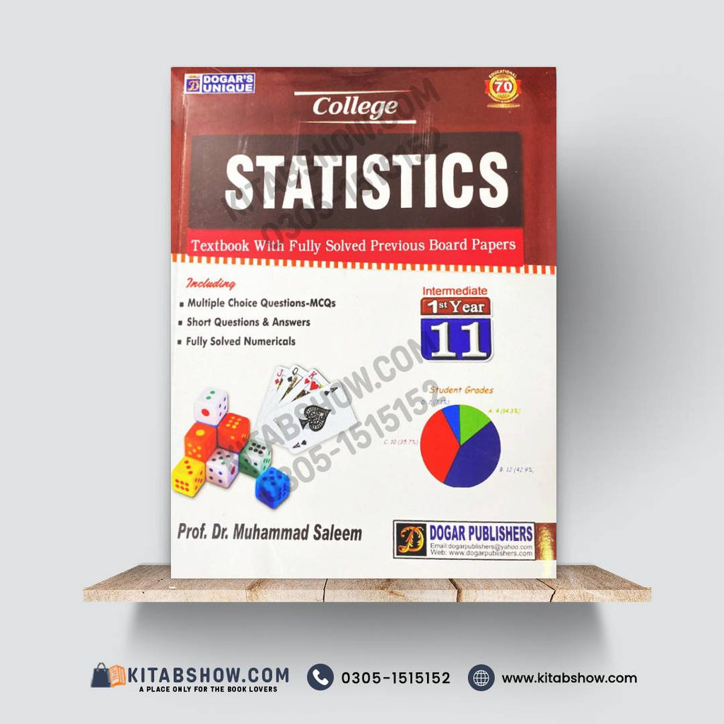 College Statistics (11th Class) – Textbook with Fully Solved Previous Board Papers