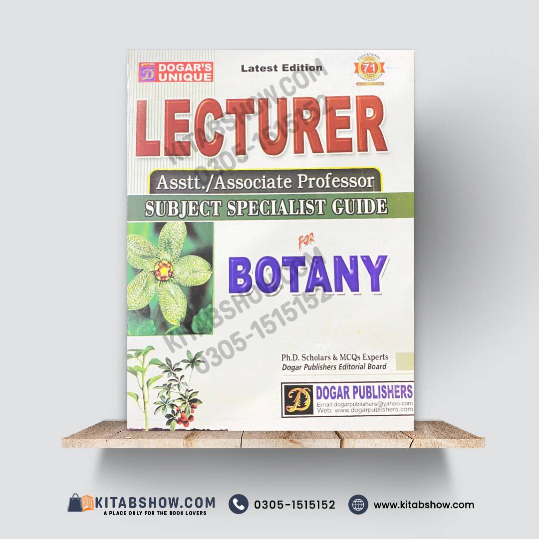 Lecturer / Assistant Professor Subject Specialist Guide for Botany