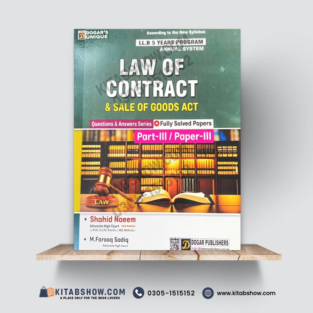 LLB 5 Years Program – Law of Contract & Sale of Goods Act (Part-III / Paper-III) | Questions & Answers Series with Fully Solved Papers
