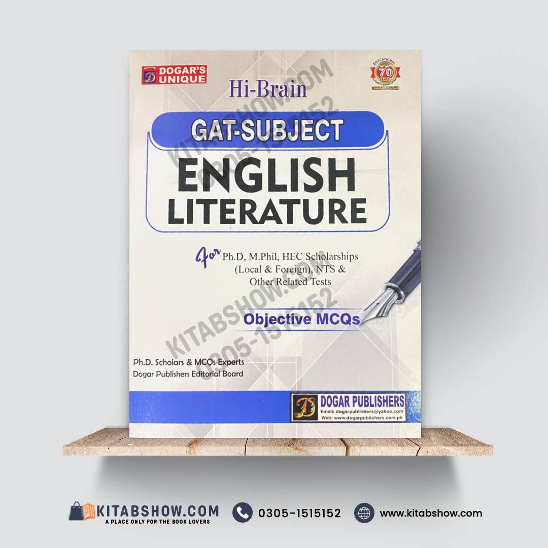 GAT-Subject English Literature | Objective MCQs for Ph.D., M.Phil., HEC Scholarships & NTS