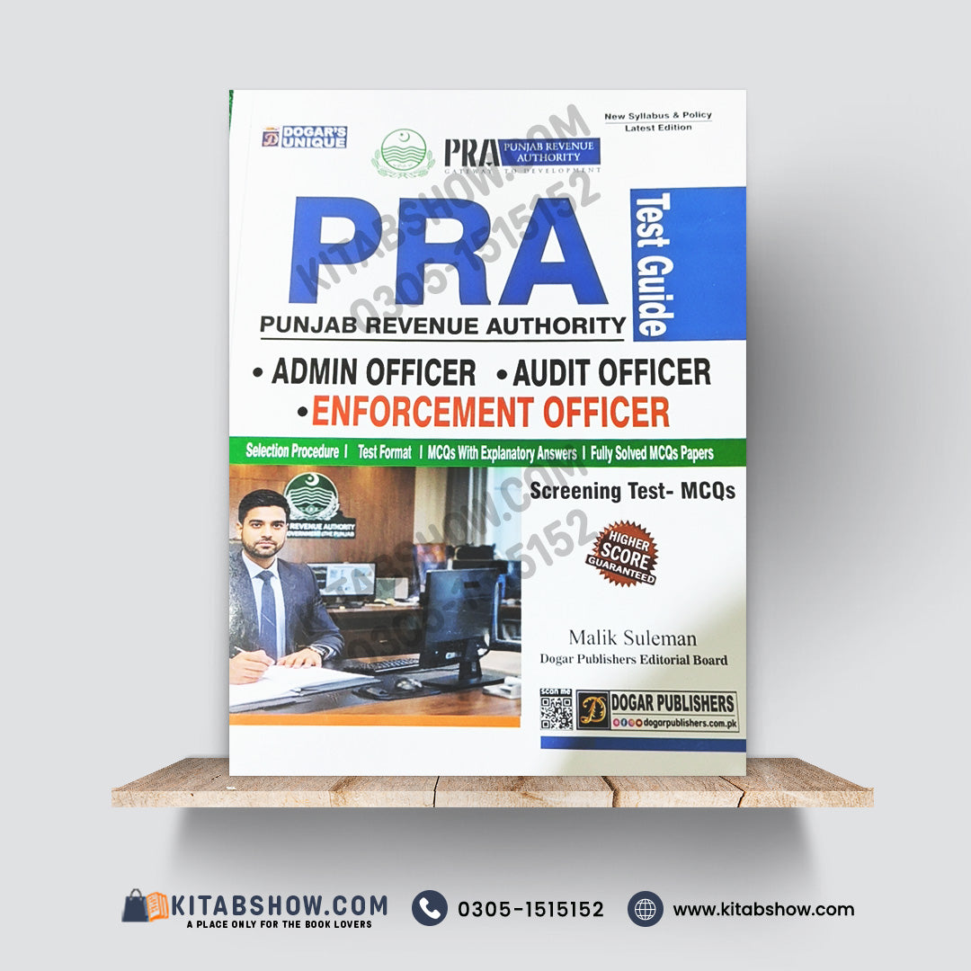 Punjab Revenue Authority (PRA) Test Guide by Malik Suleman