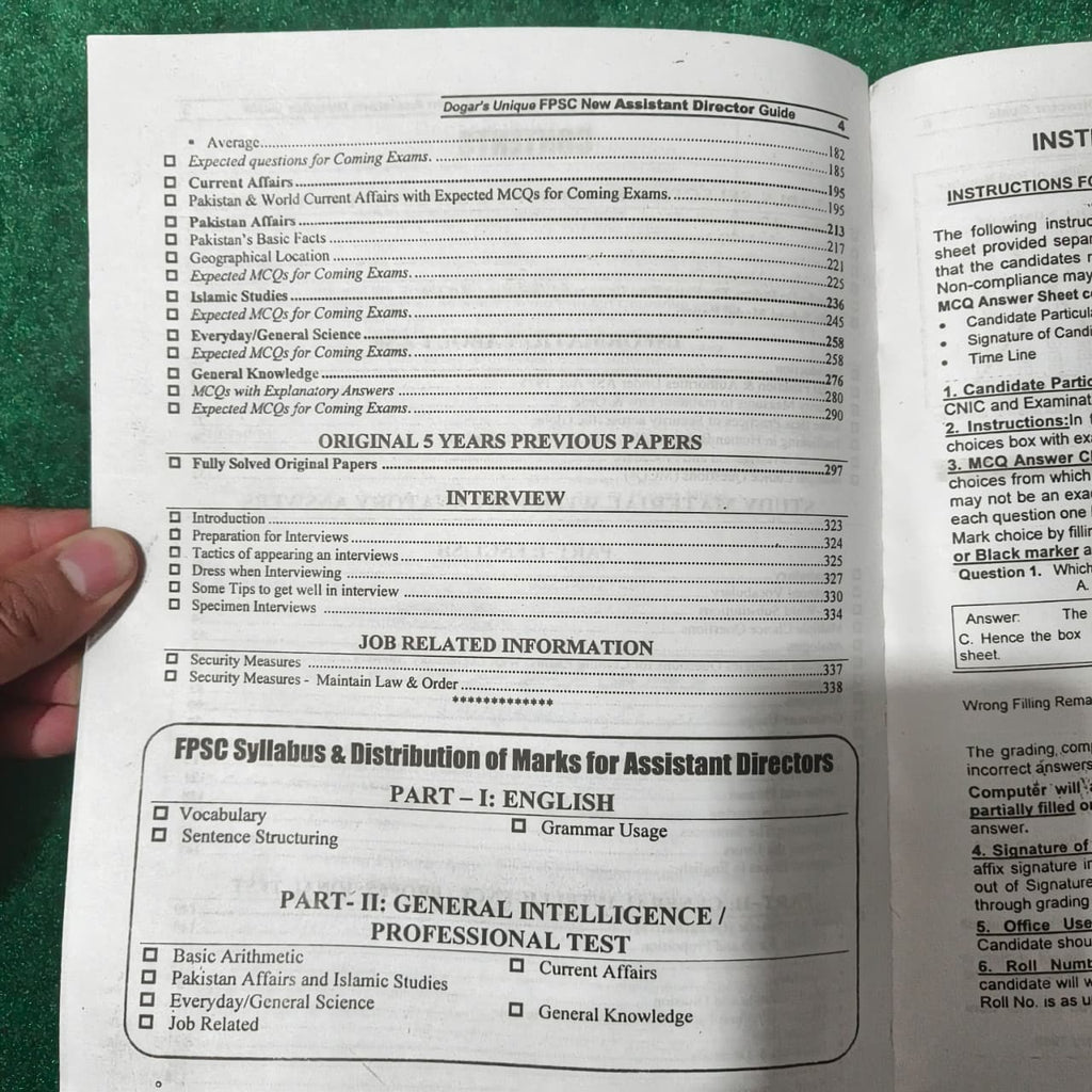ASF Recruitment Test Guide Assistant Director (BS-17) and Inspector (BS-16) by Sajjad Haider (Ex Officer, ASF)