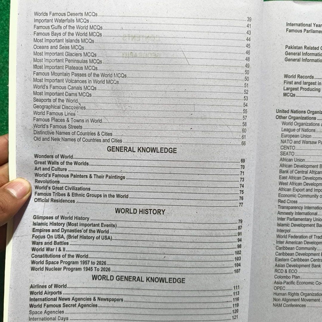 Comprehensive General Knowledge MCQs – PCS, PMS Special (2026 Edition) by Rai Muhammad Iqbal Kharral and Muhammad Sharif (AD PESSI)