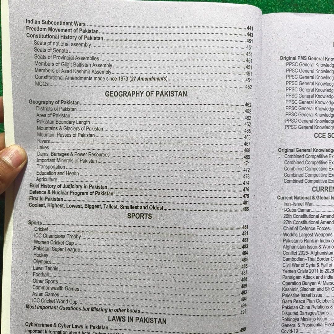 Comprehensive General Knowledge MCQs – PCS, PMS Special (2026 Edition) by Rai Muhammad Iqbal Kharral and Muhammad Sharif (AD PESSI)