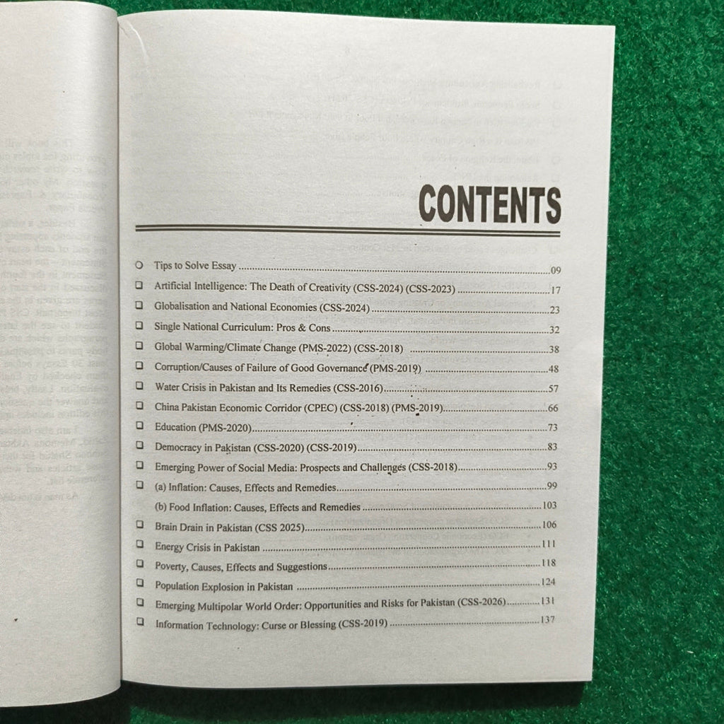 Top 30 Essays for CSS, PMS (24th Edition) by Zahid