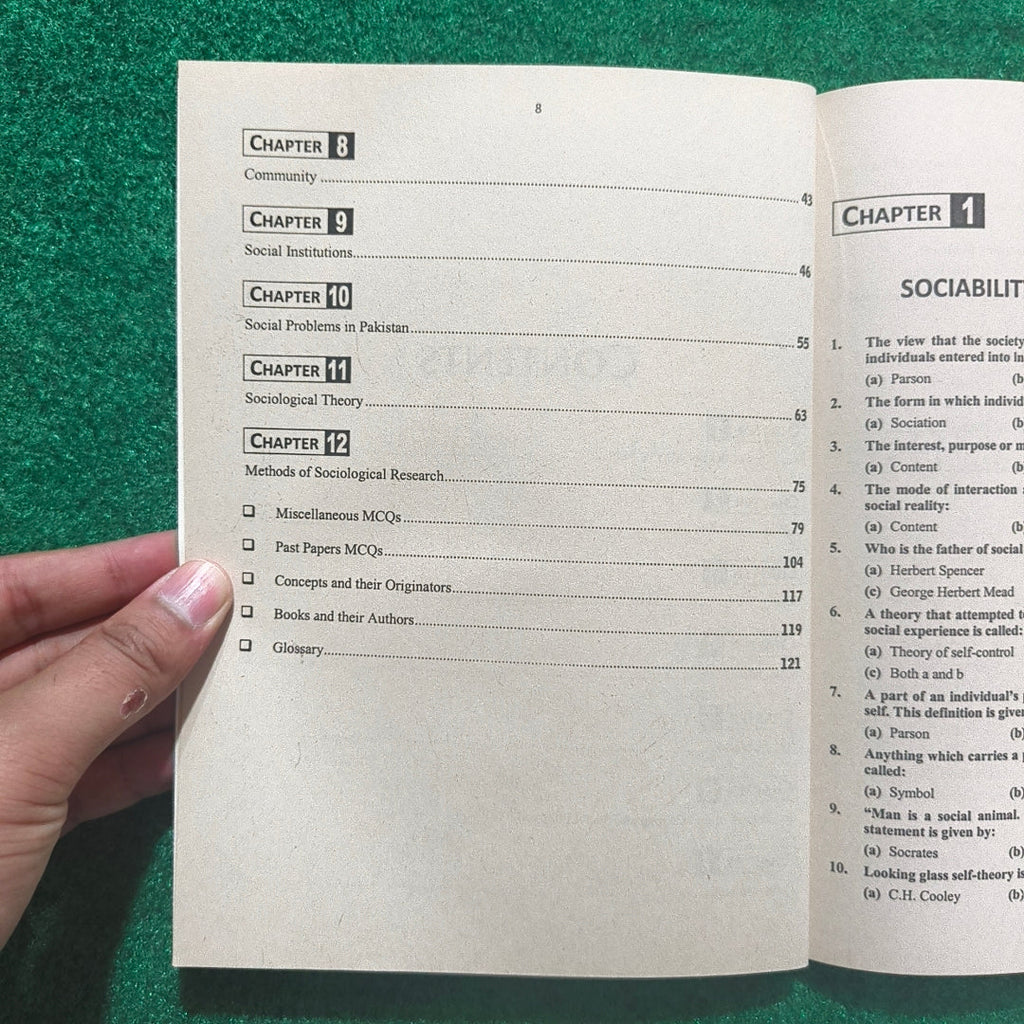 Sociology MCQs for CSS, PMS by Jawad Tariq Jahangir's World Times Publications