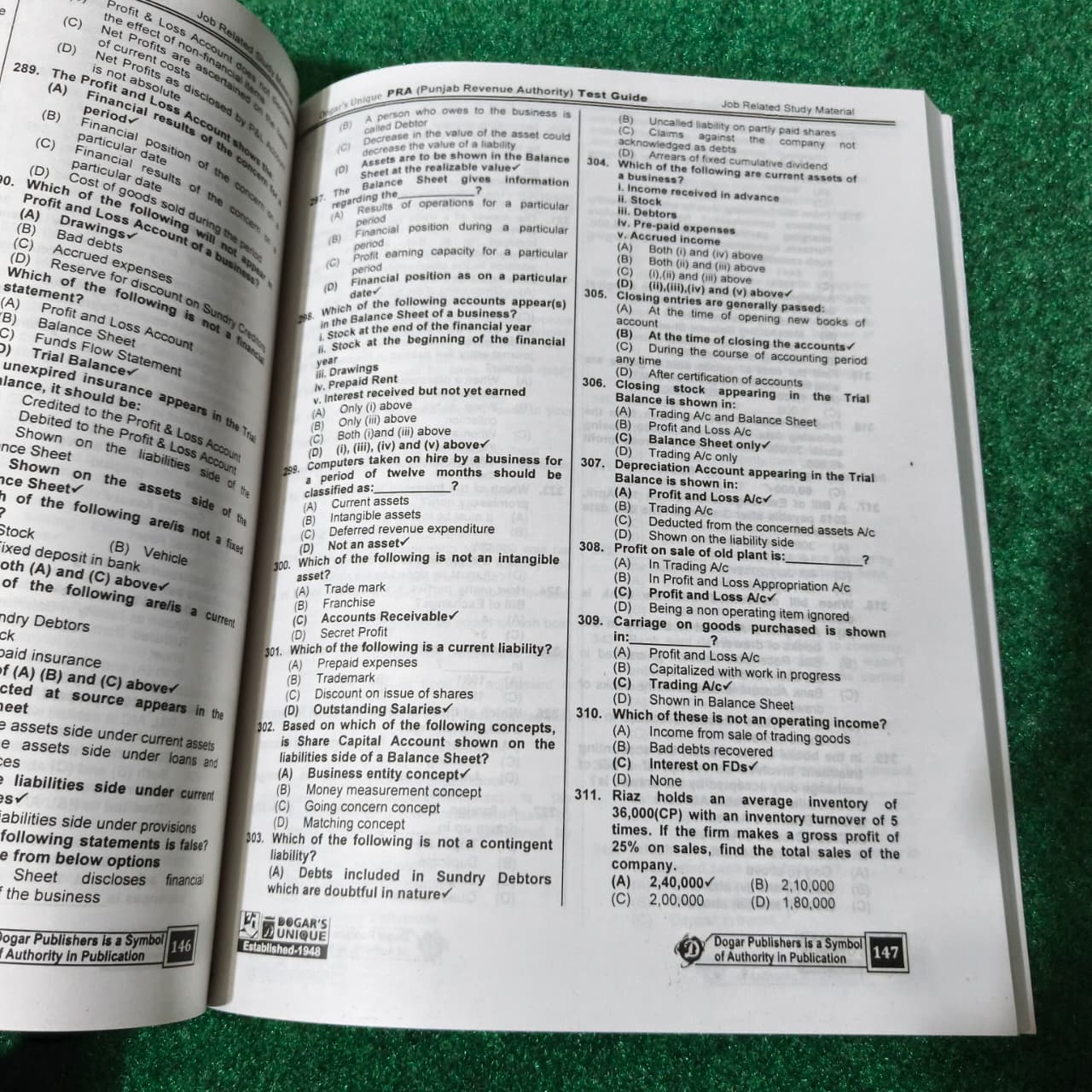 Punjab Revenue Authority (PRA) Test Guide by Malik Suleman
