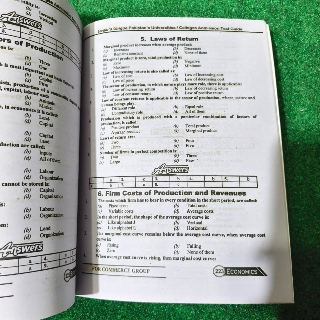 PU-COM USAT-COM Commerce Group Admission Test by Dogar Publishers