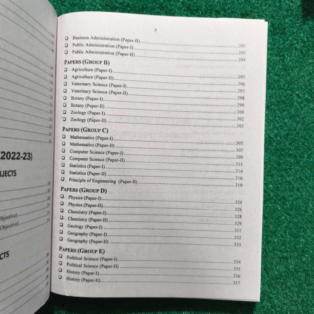 PMS Complete Syllabus and Past Papers (Compulsory + Oprional Subjects)