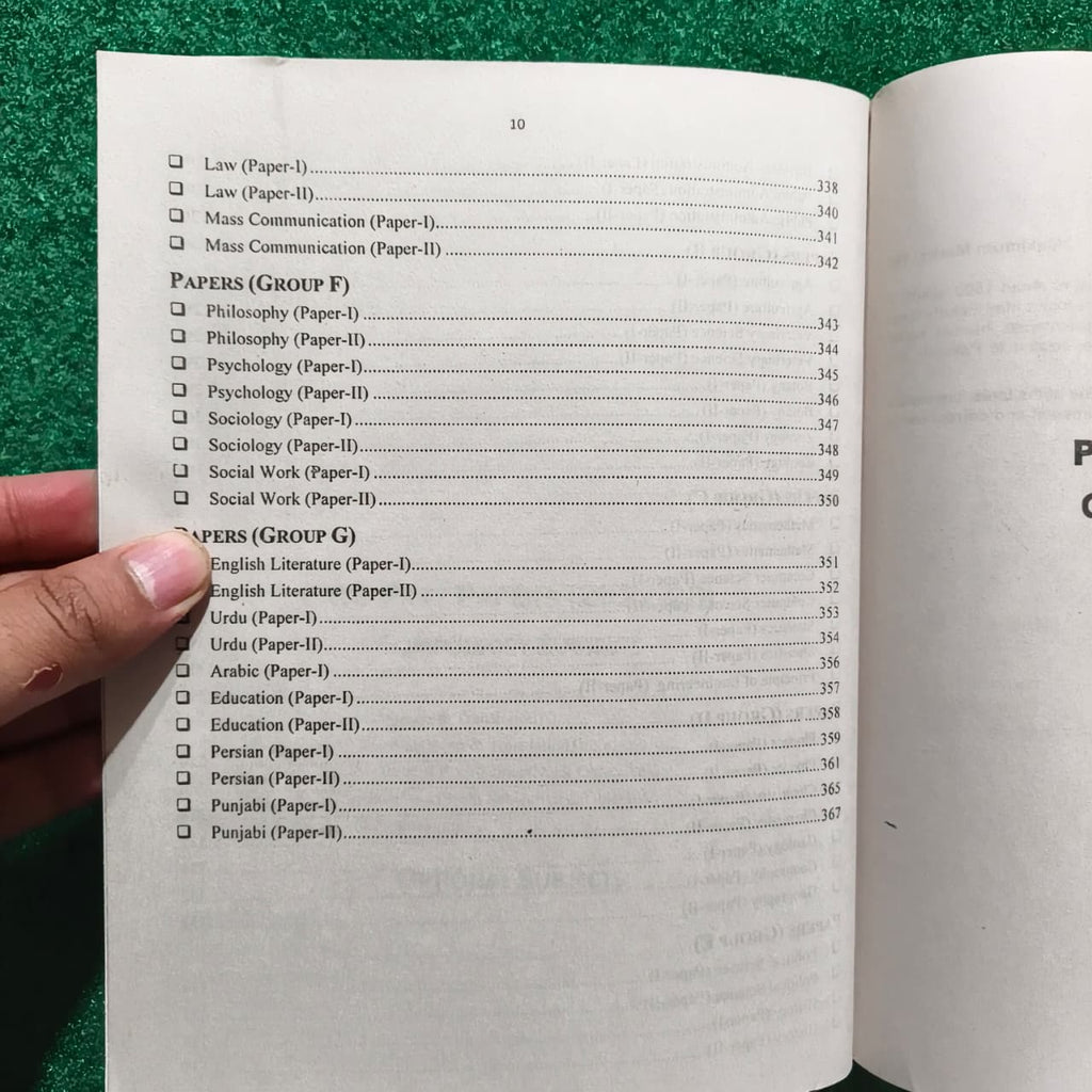 PMS Complete Syllabus and Past Papers (Compulsory + Oprional Subjects)