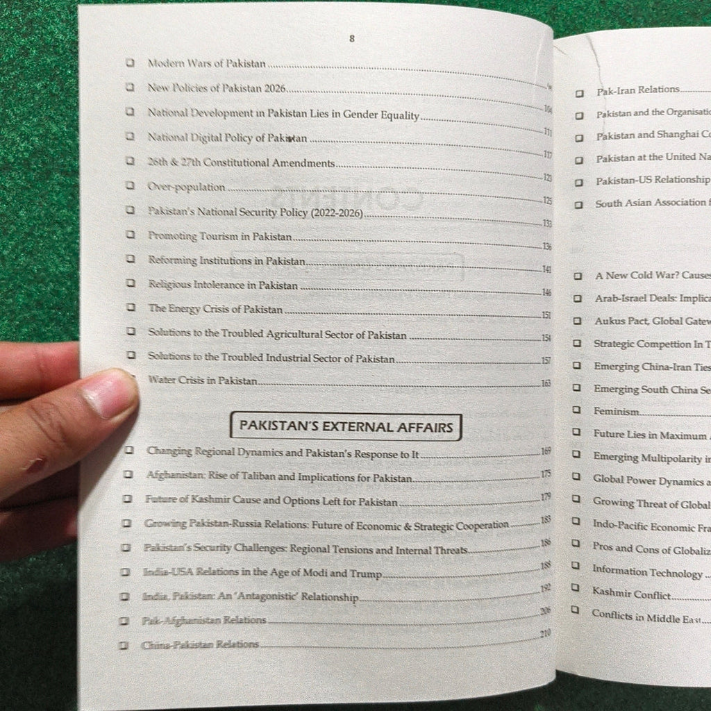To The Piont Current Affairs 2026 For CSS, PMS & Competitive Exams by Waseem Riaz Khan (PSP)