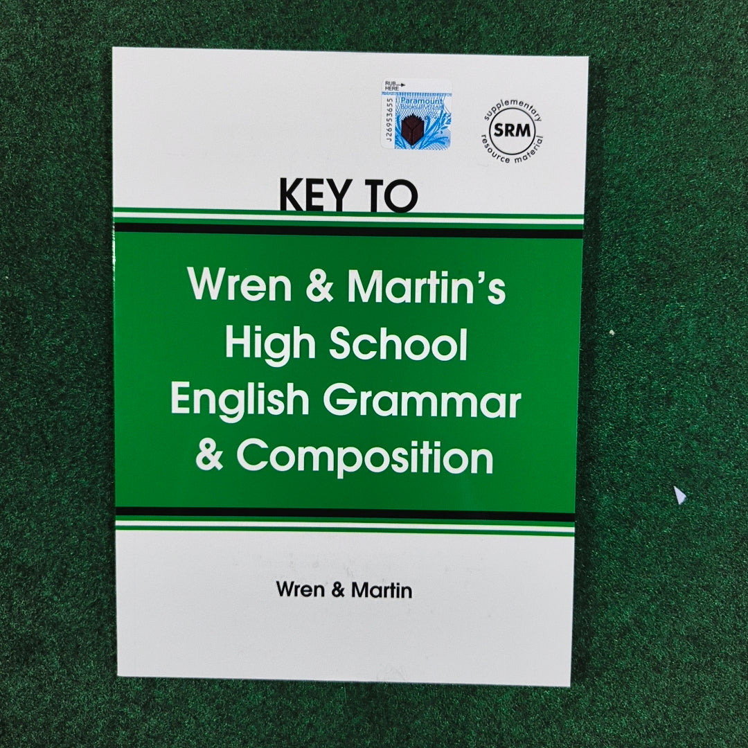 Wren & Martin's High School English Grammar & Composition (Set of Book & Key Book) For CSS, PMS & Competitive Exams