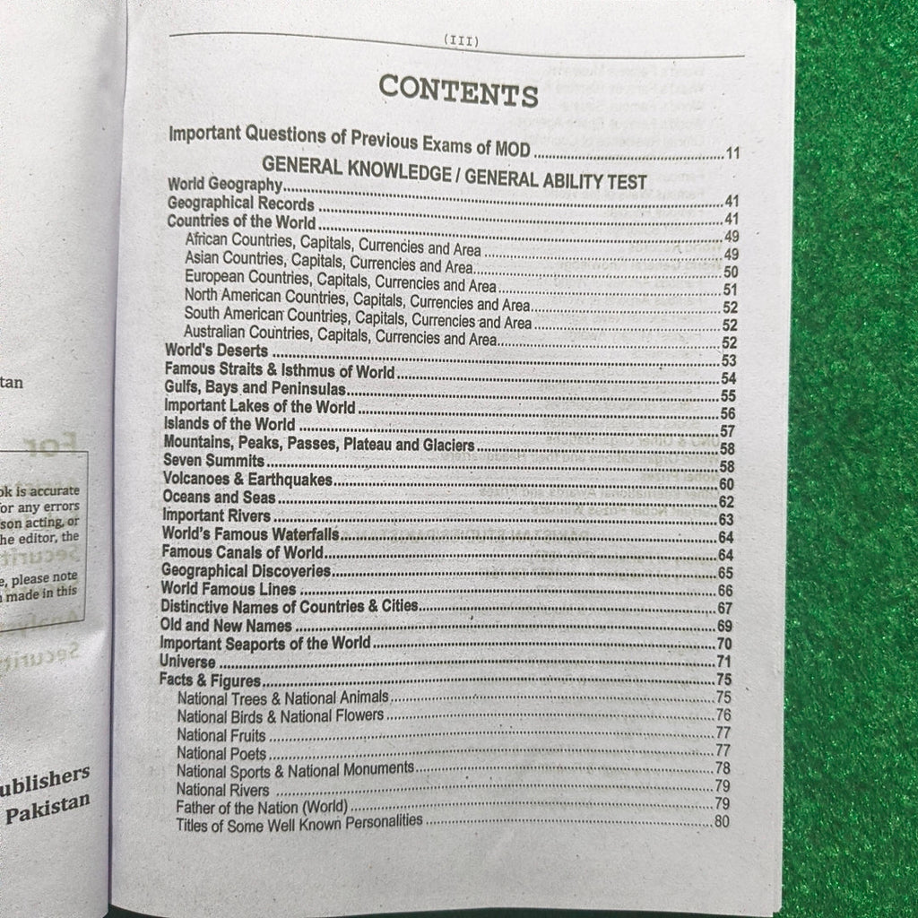 Ministry of Defence Recruitment Guide by Rai Muhammad Iqbal Kharal