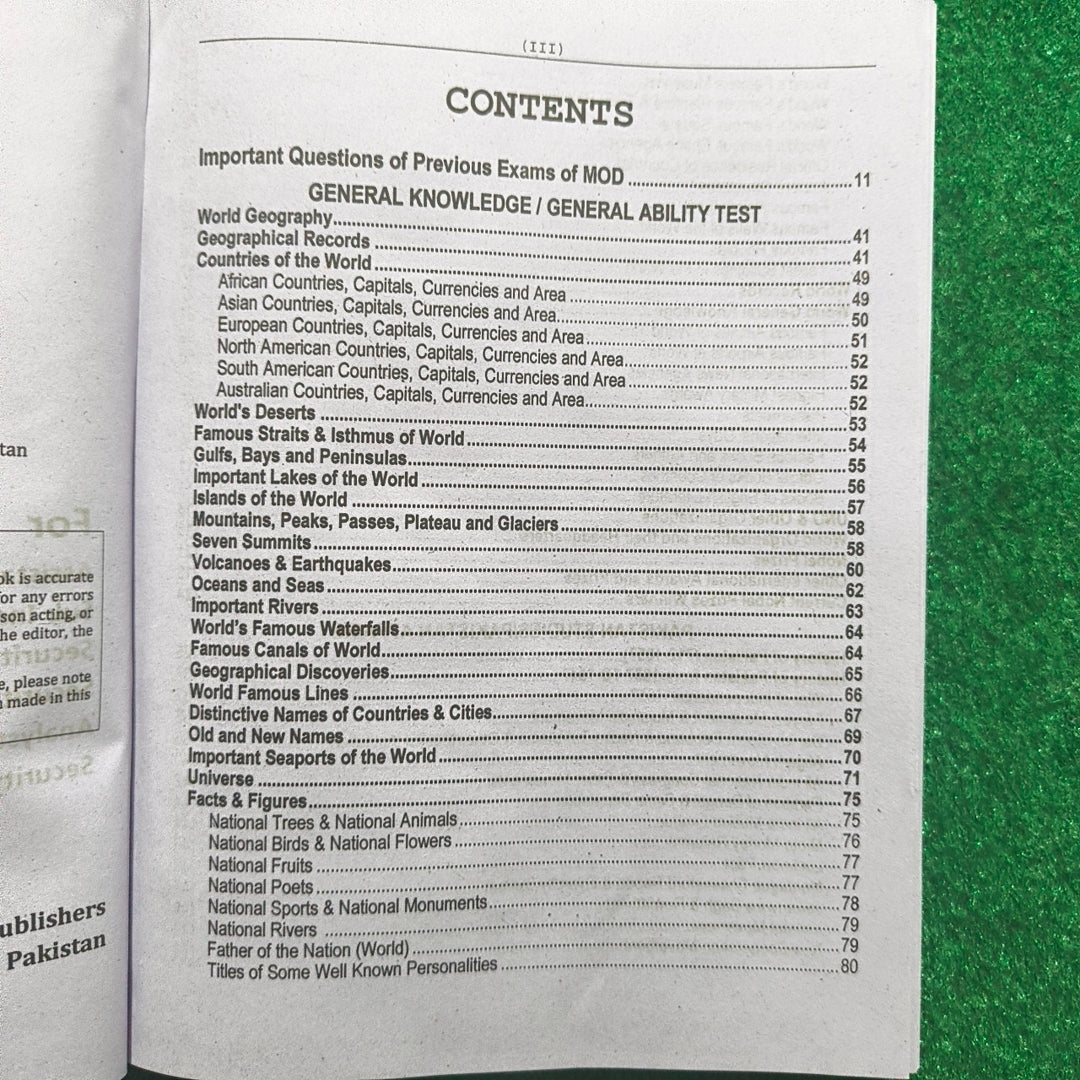 Ministry of Defence Recruitment Guide by Rai Muhammad Iqbal Kharal