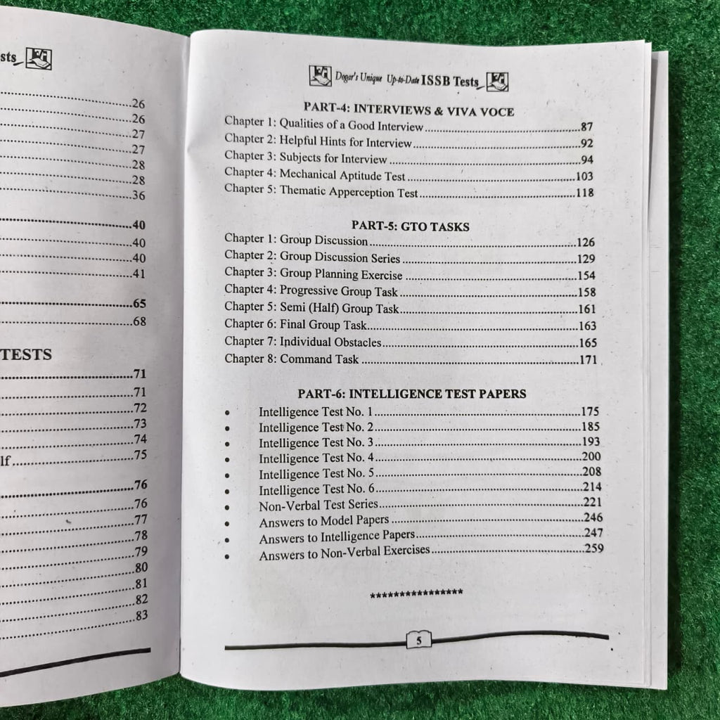 ISSB Tests Guide by Haji Wali Muhammad Dogar