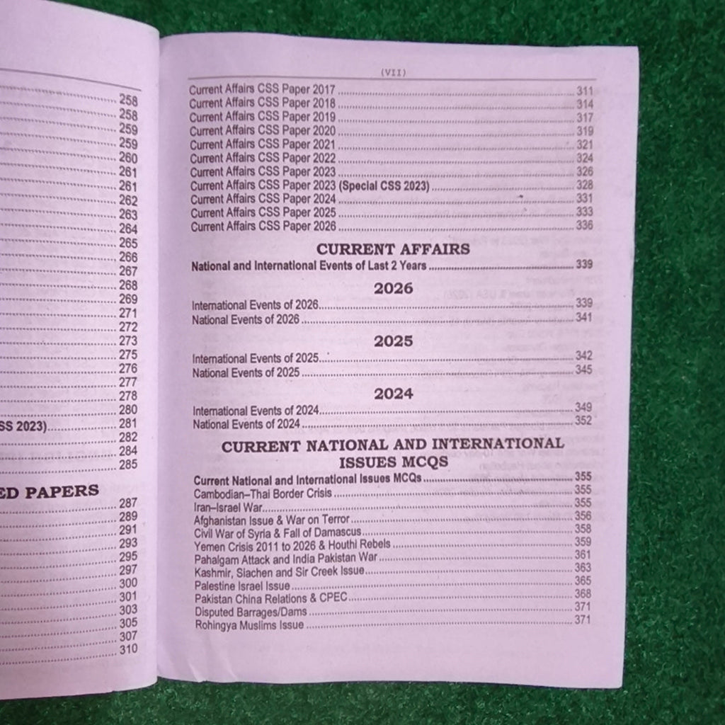 CSS MCQs Compulsory Subjects Previous Solved Papers 2026–2027 by Rai Mansab Ali