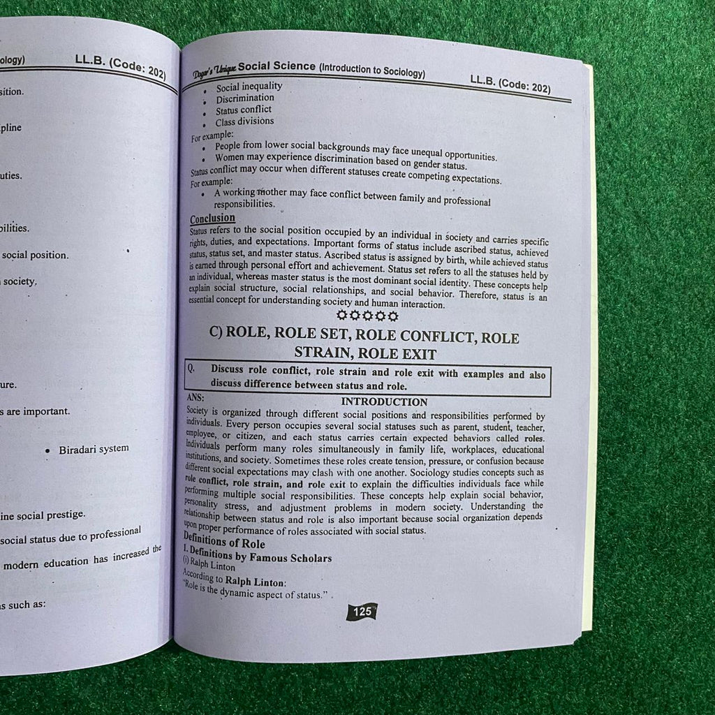 Hi-Brain Social Sciences LL.B 4 Years Program Semester-II Book