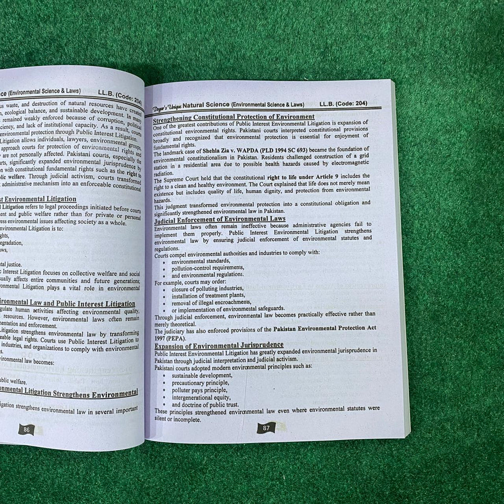 Hi-Brain Natural Science LL.B 4 Years Program Semester-II Book