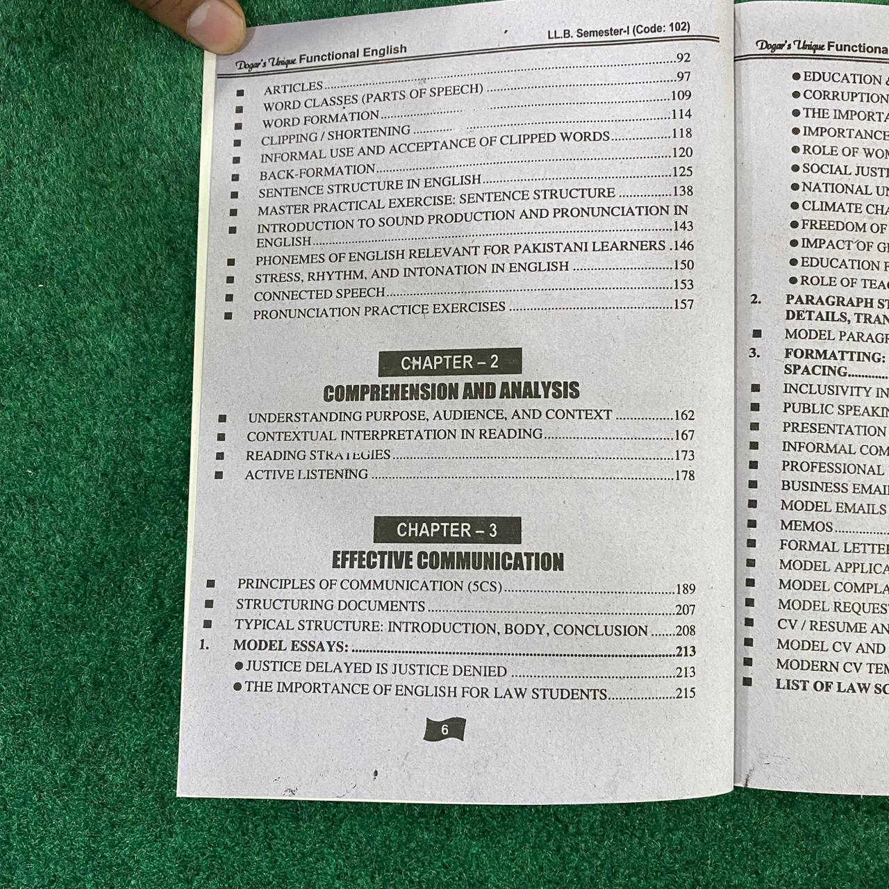 Hi-Brain Functional English LL.B 4 Years Program Part-I Semester-I Book