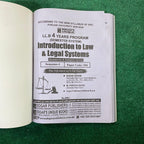 Hi-Brain Introduction to Law & Legal Systems LL.B 4 Years Program Part-I Semester-I Book