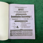 Hi-Brain Quantitative Reasoning-I LL.B 4 Years Program Part-I Semester-I Book