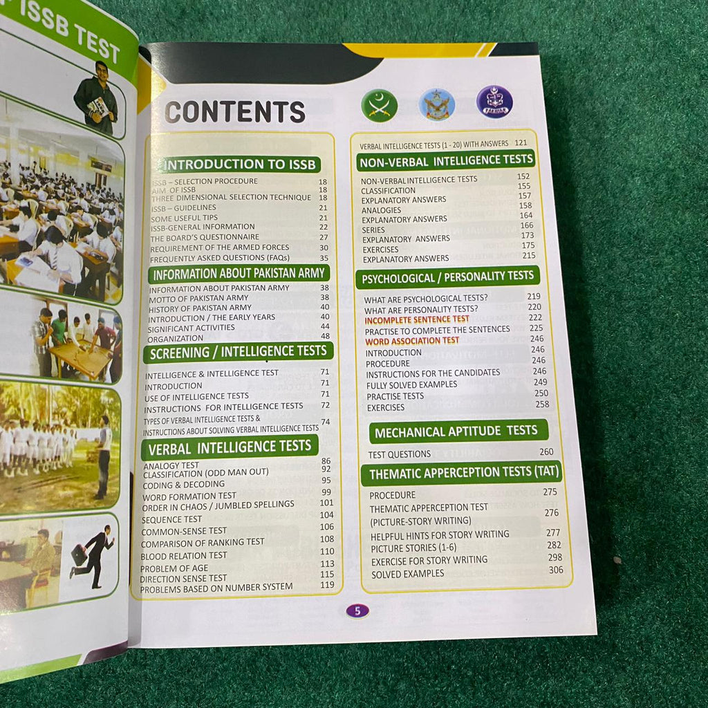 Comprehensive ISSB Tests Book – Army, Navy & Air Force Preparation