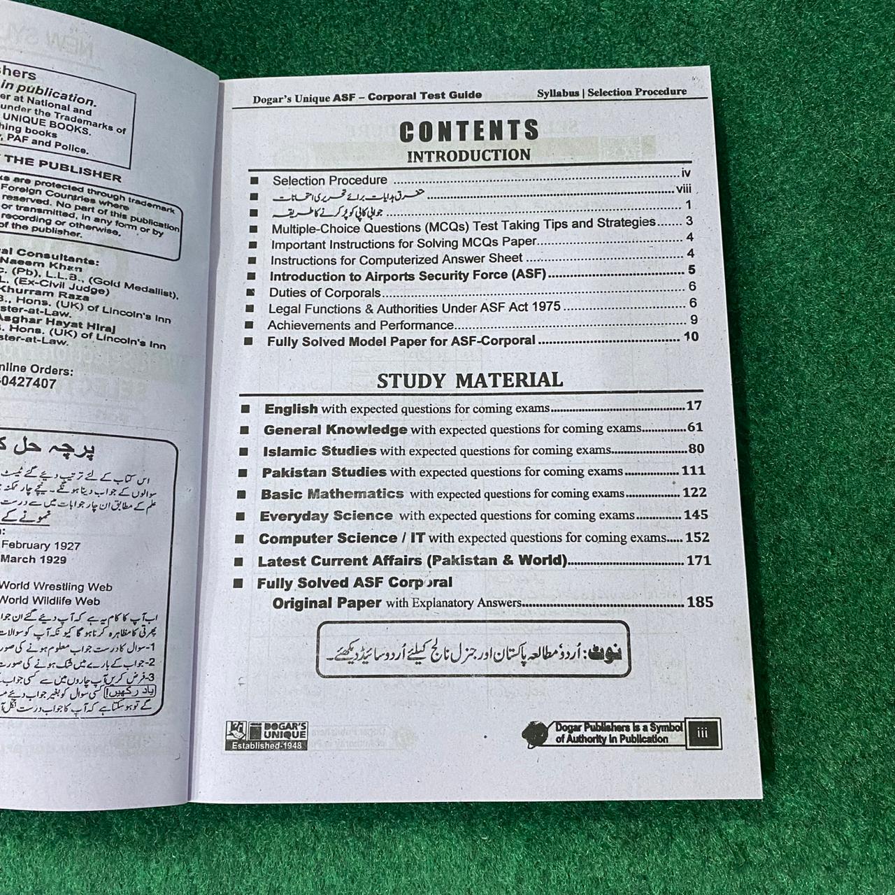 ASF Corporal Recruitment Test Guide (Edition 2026–2027)