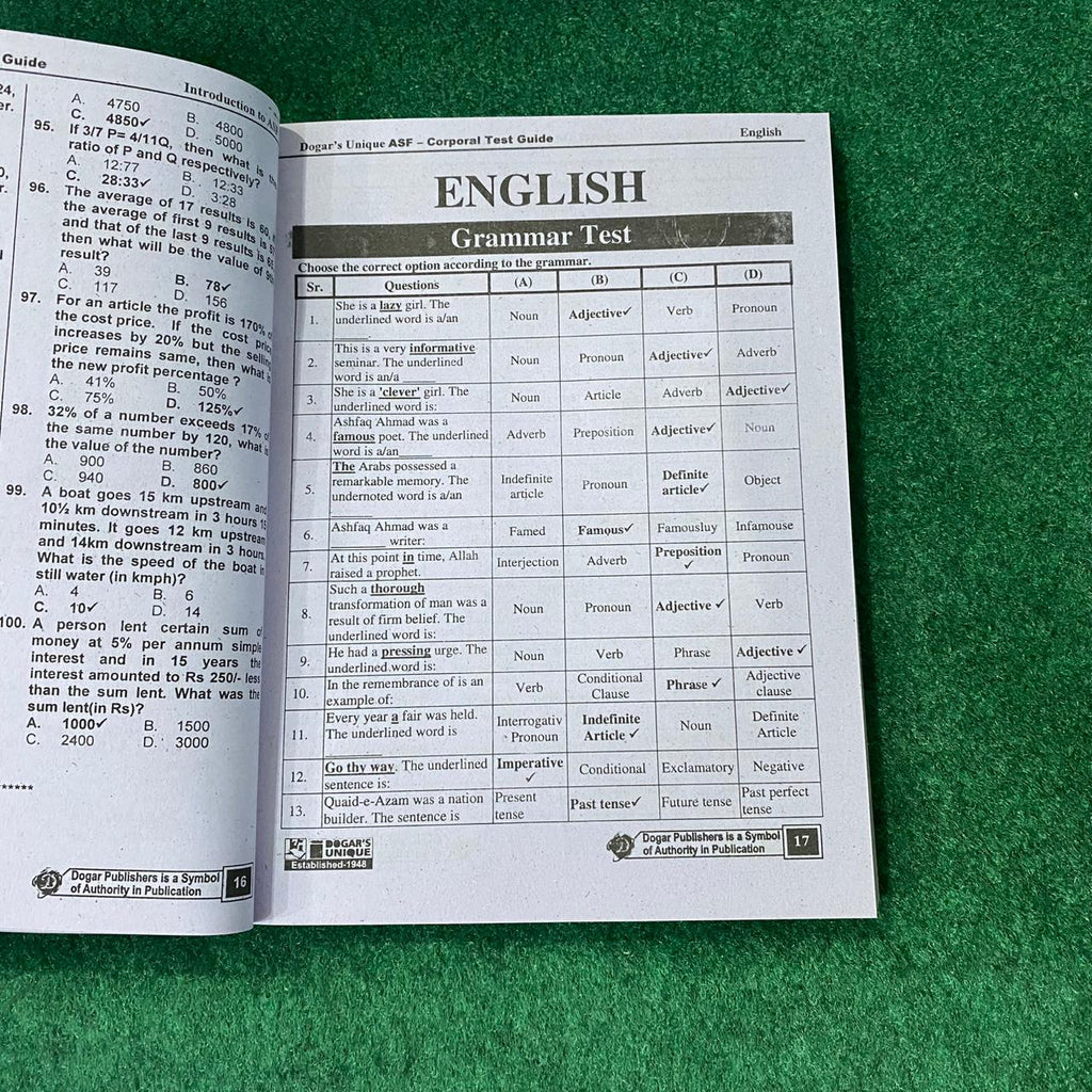 ASF Corporal Recruitment Test Guide (Edition 2026–2027)