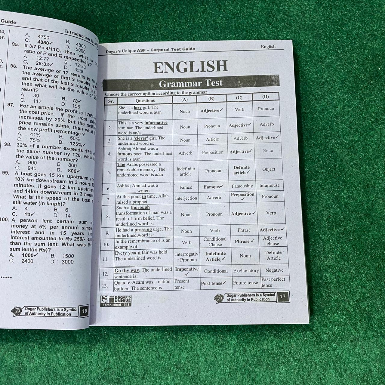 ASF Corporal Recruitment Test Guide (Edition 2026–2027)