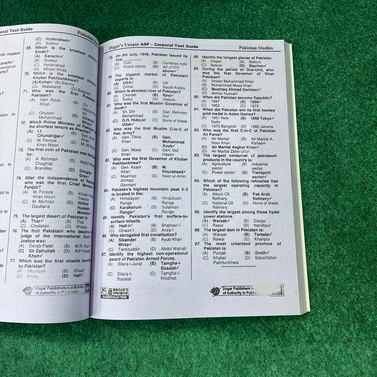 ASF Corporal Recruitment Test Guide (Edition 2026–2027)