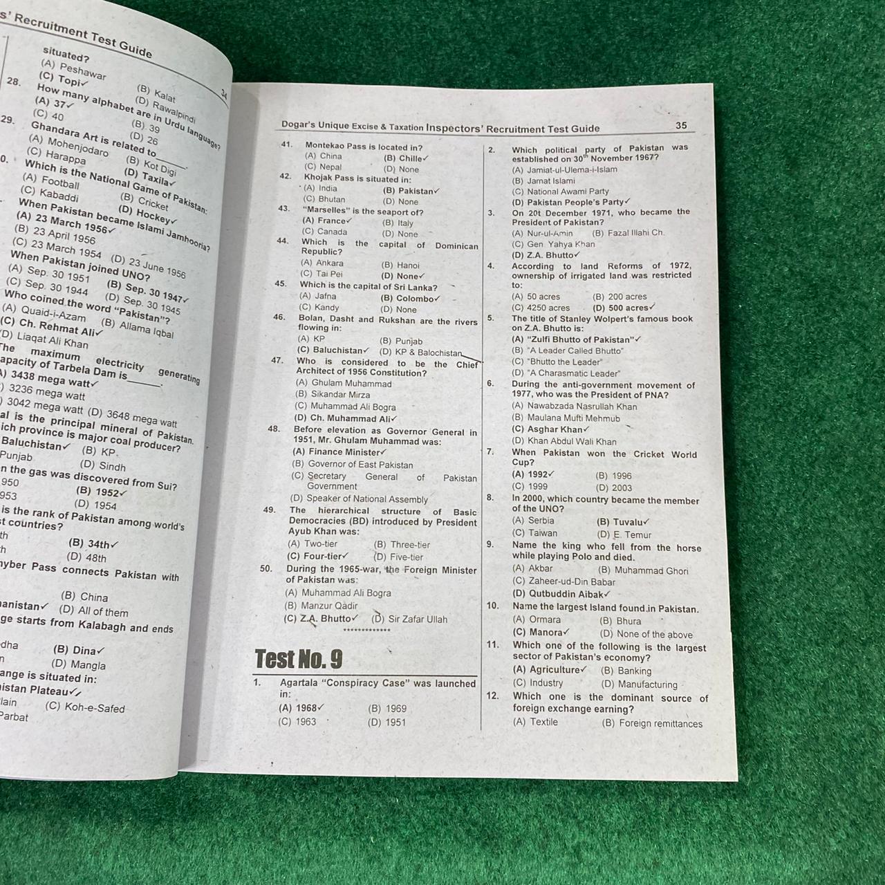 Excise & Taxation Inspector Recruitment Test Guide