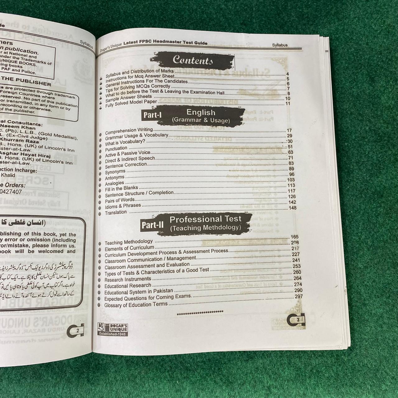 Headmaster / Headmistress Recruitment Test Guide