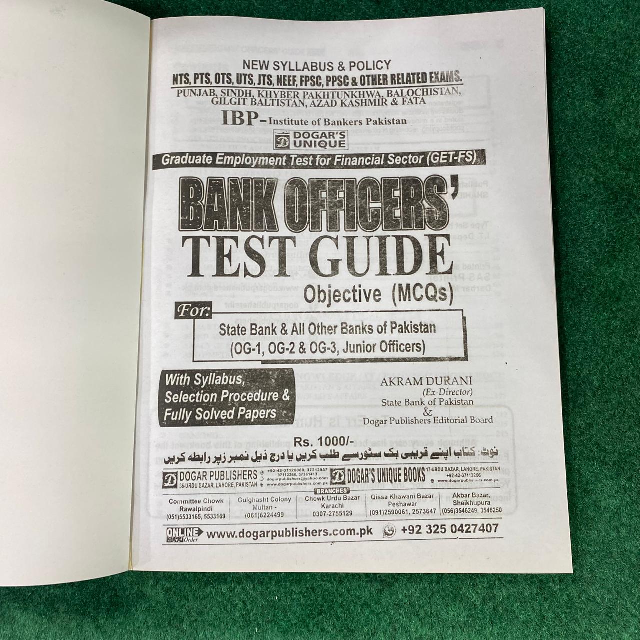 IBP–NTS Bank Officers’ Test Guide