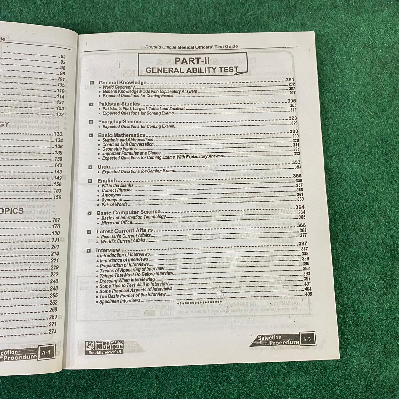 Medical Officer (MO) & Woman Medical Officer (WMO) Test Guide