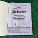 Criminal Law (LL.B 4 Years Program – Semester II)