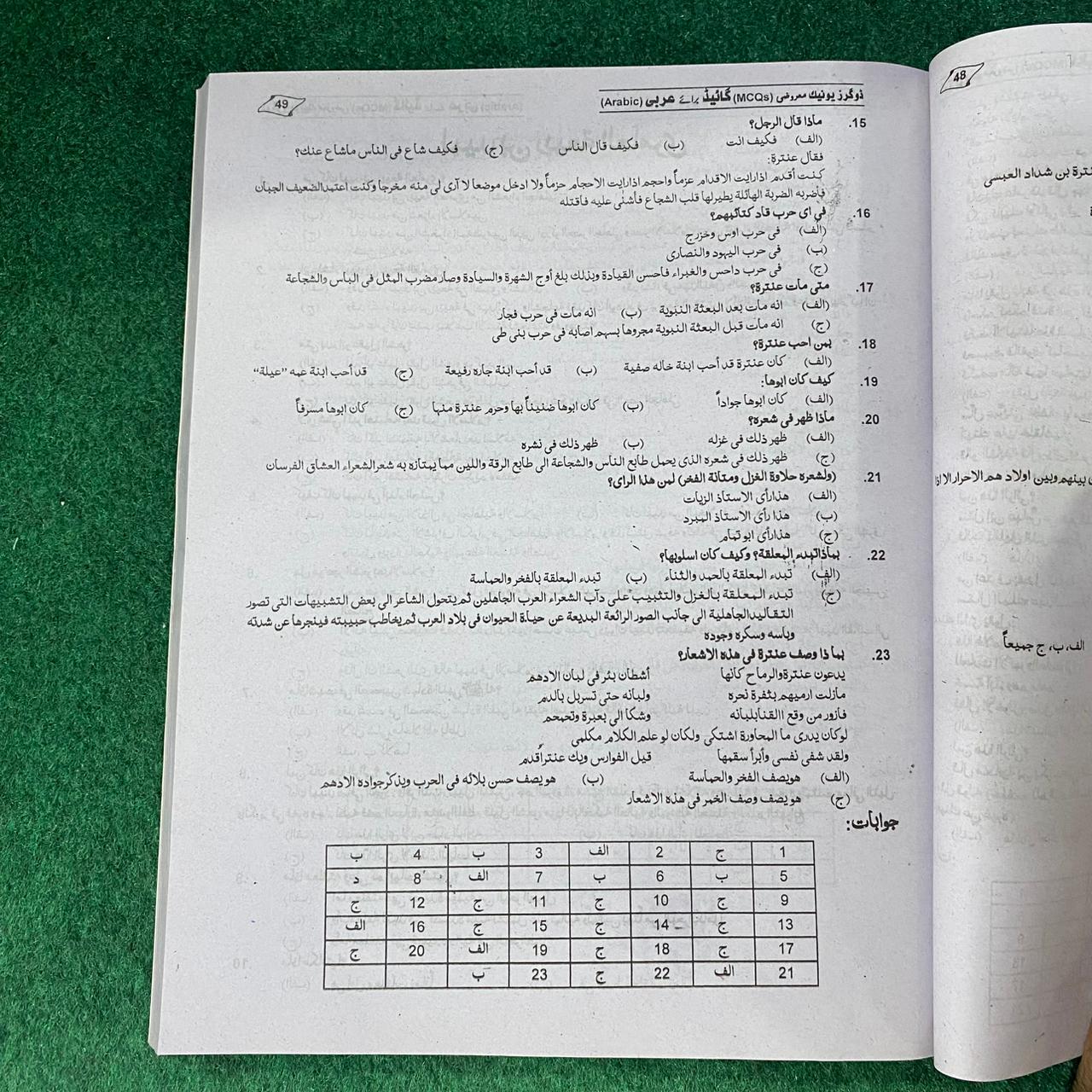 Lecturer Subject Specialist Guide for Arabic (MCQs)