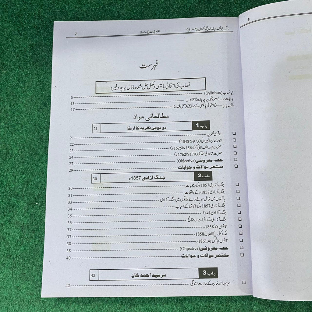 بہارِ تاریخِ پاکستان – 11th Class (Intermediate Part-I) | سوال و جواب