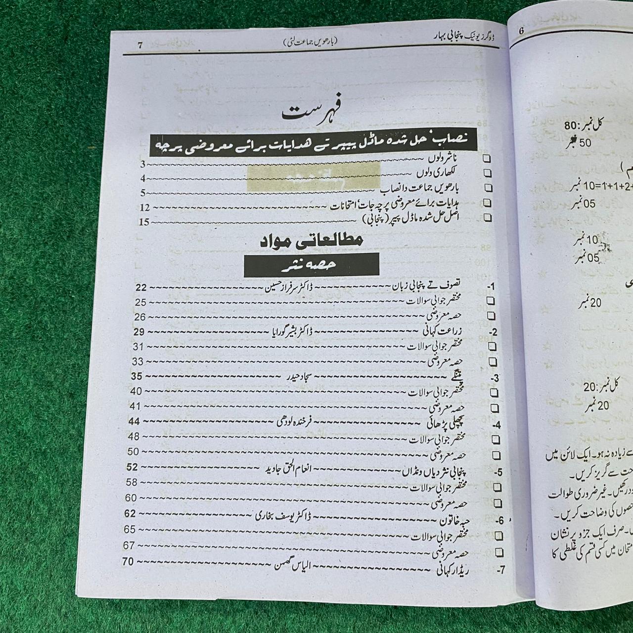 پنجابی بہار – 12th Class (Intermediate Part-II) | تشریحی و معروضی گائیڈ