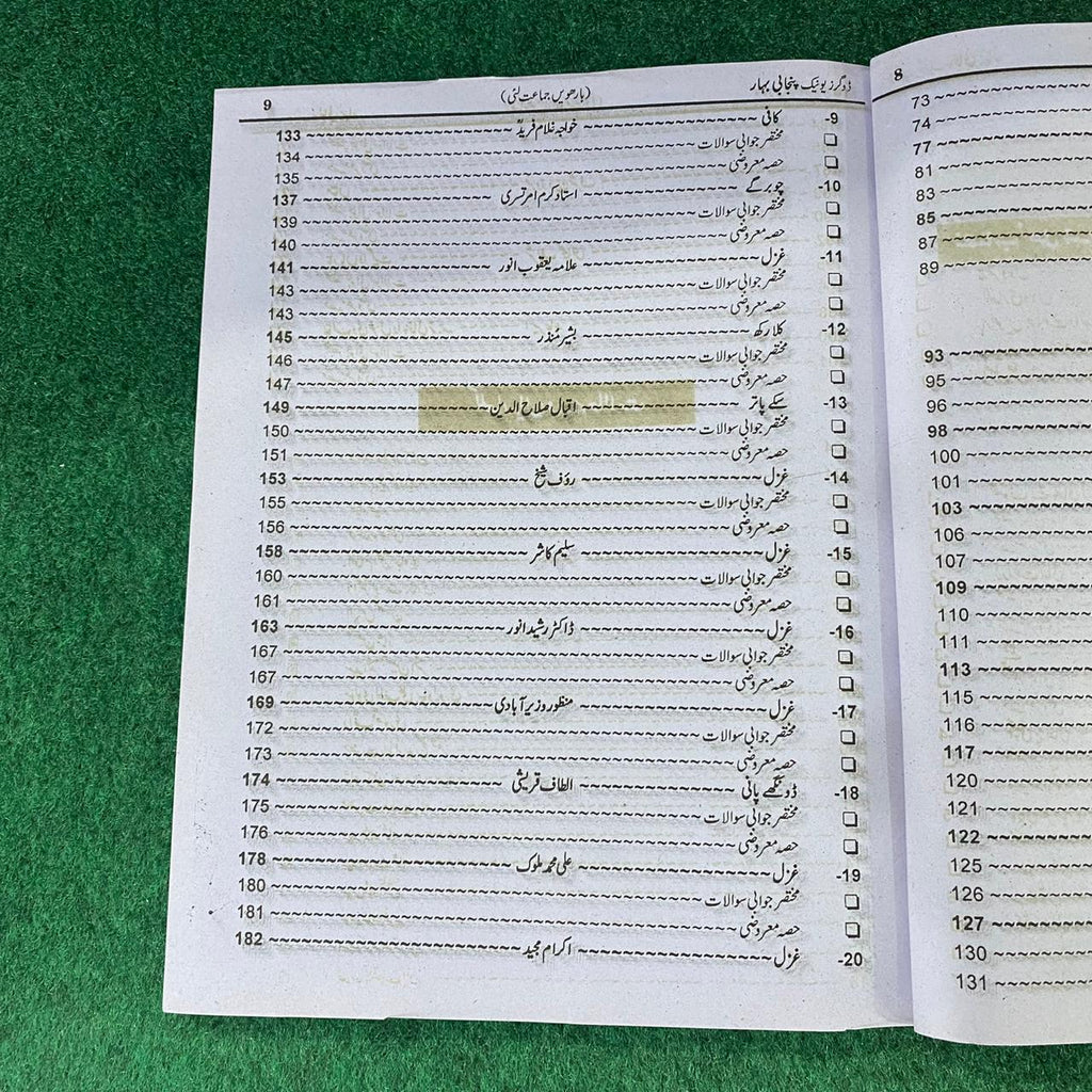 پنجابی بہار – 12th Class (Intermediate Part-II) | تشریحی و معروضی گائیڈ