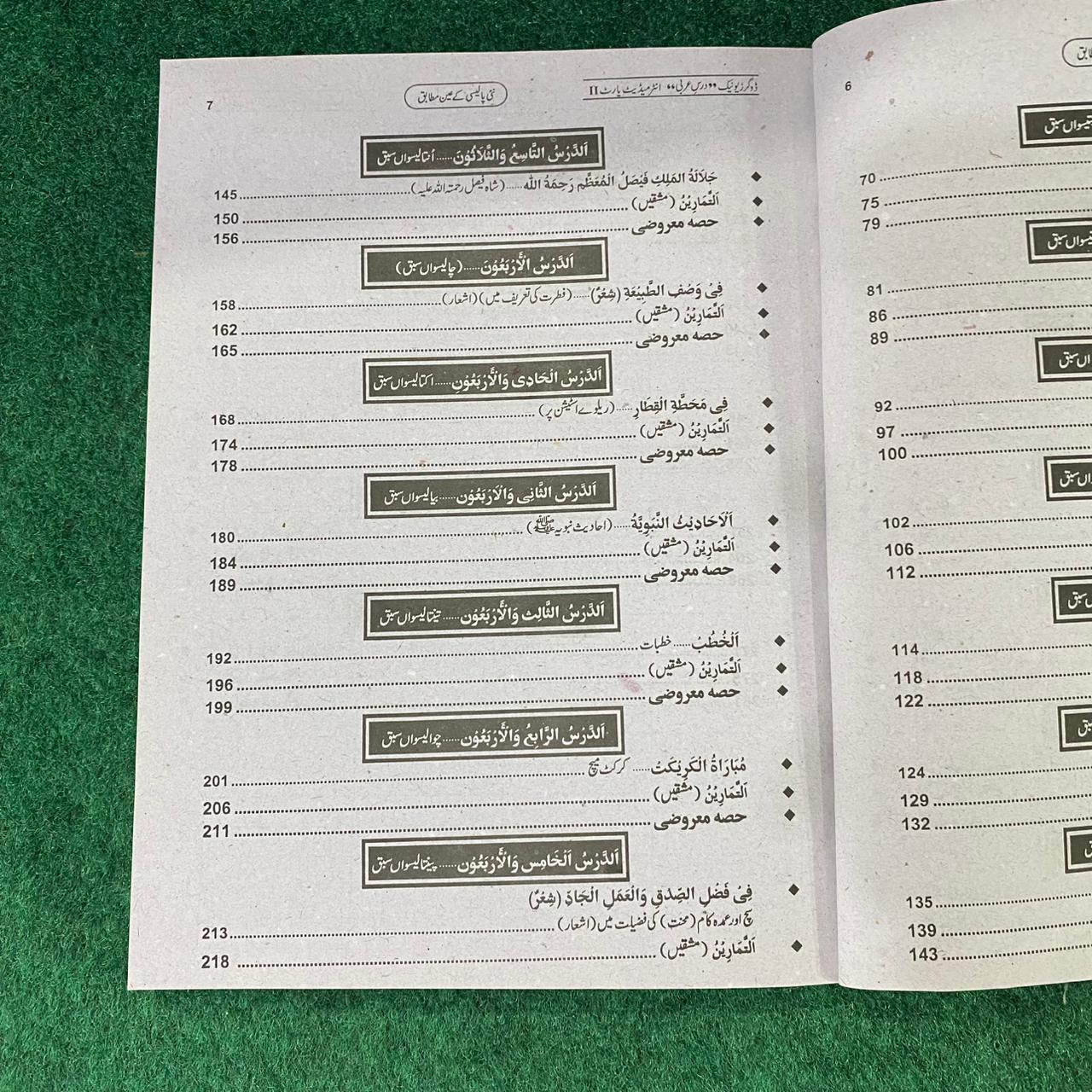 درسِ عربی (اختیاری) – 12th Class (Intermediate Part-II) | تشریحی و معروضی