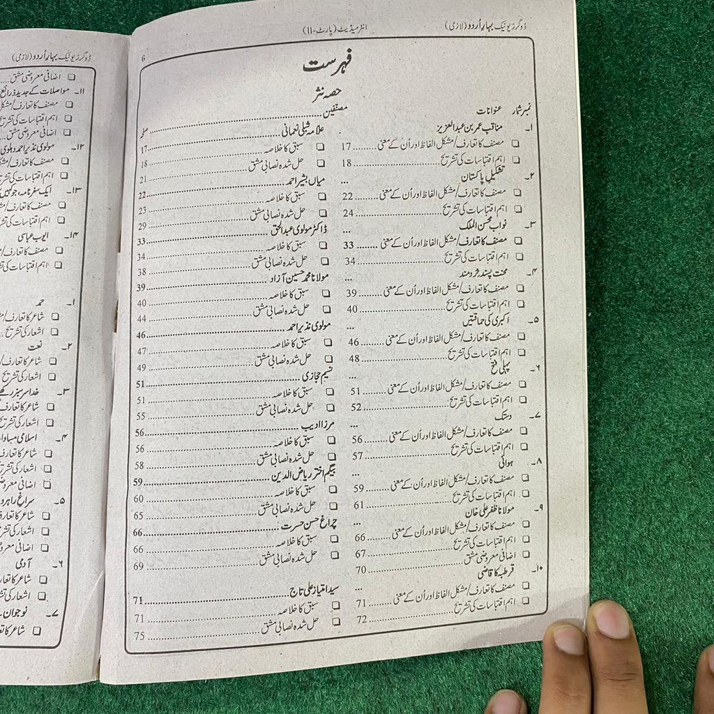 بہارِ اردو (لازمی) – 12th Class (Intermediate Part-II) | تشریحی و معروضی گائیڈ