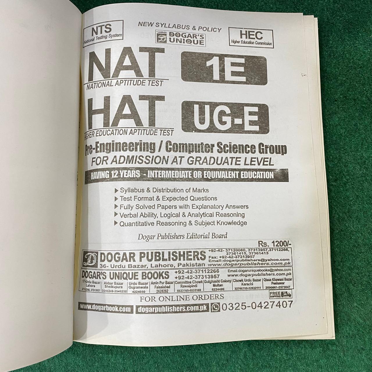 NTS NAT-M / HAT-UG-M Pre-Medical Group Guide Book