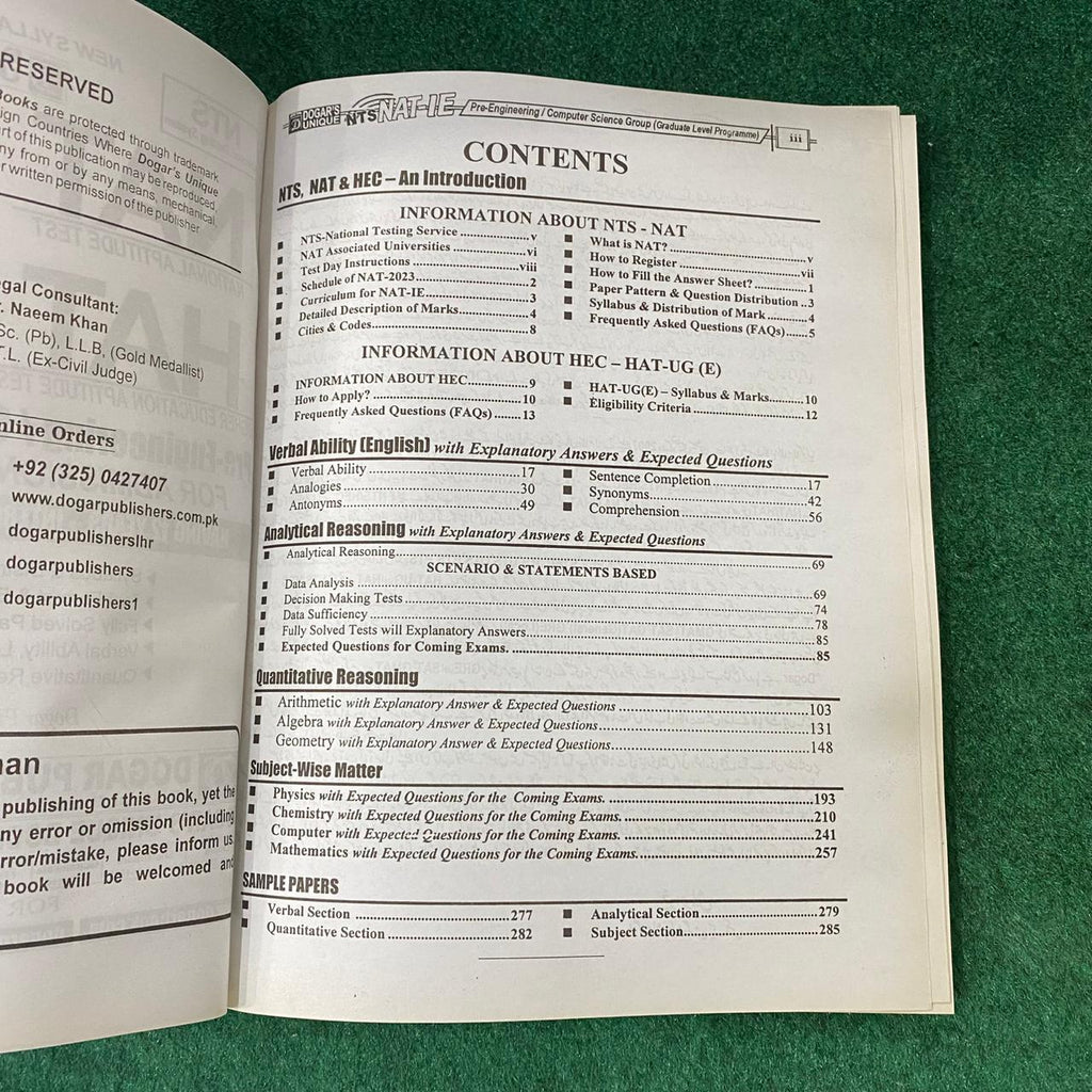 NTS NAT-M / HAT-UG-M Pre-Medical Group Guide Book