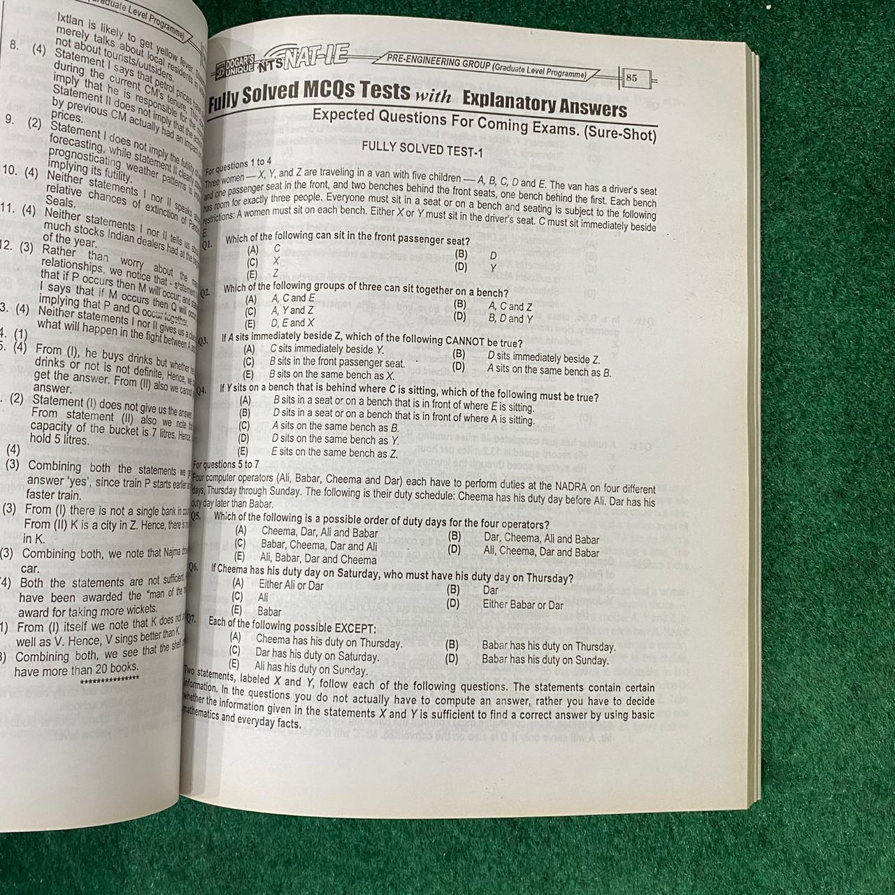 NAT-IE / HAT-UG-E (Pre-Engineering Group) – National & Higher Education Aptitude Test Guide