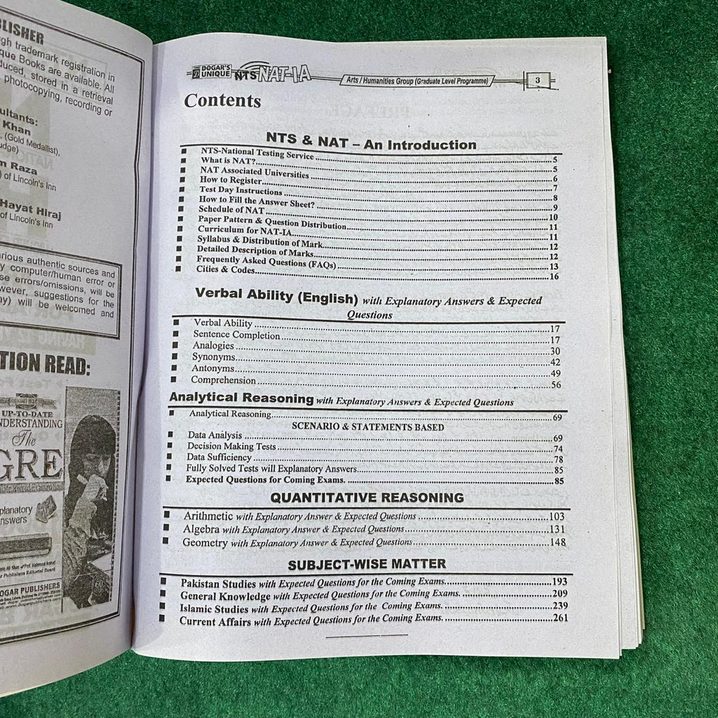 NTS NAT-IA / HAT-UG-A Arts & Humanities Group Guide Book
