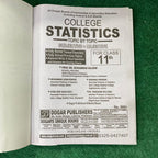 College Statistics (11th Class) – Textbook with Fully Solved Previous Board Papers